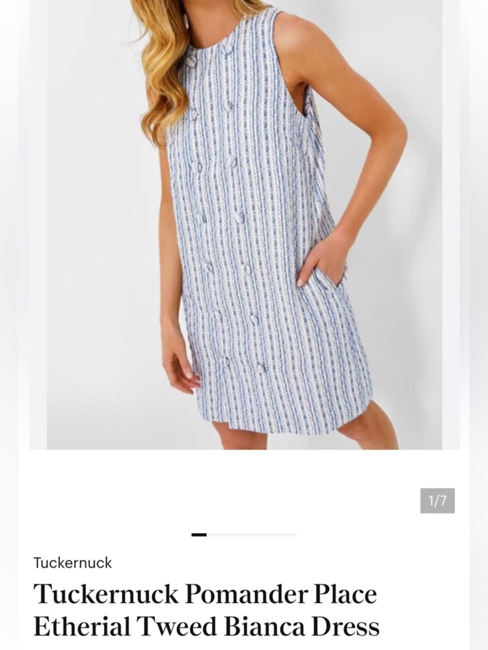 Pomander Place Etherial Tweed Bianca Dress